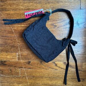 Baggu x Sandy Liang Bow Mini Bag in Black